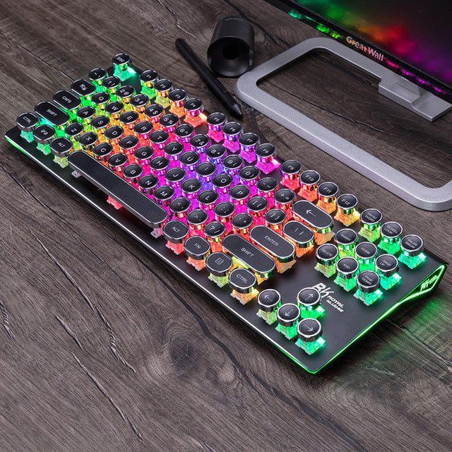 Rgb Backlit Mechanical Keyboard - lifestyle usage shot