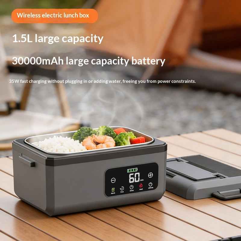 Rechargeable Self-Heating Lunch Box | Perfect for Car & Office