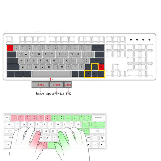 Rgb Backlit Mechanical Keyboard - close-up detail view