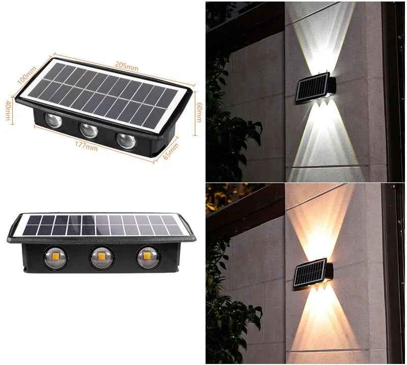 Ultra-Bright Waterproof Solar Wall Lights - GadgetsMerch Hub