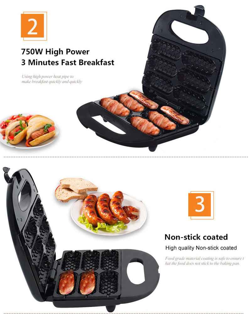 Electric Hot Dog Roller & Countertop Sausage Grill