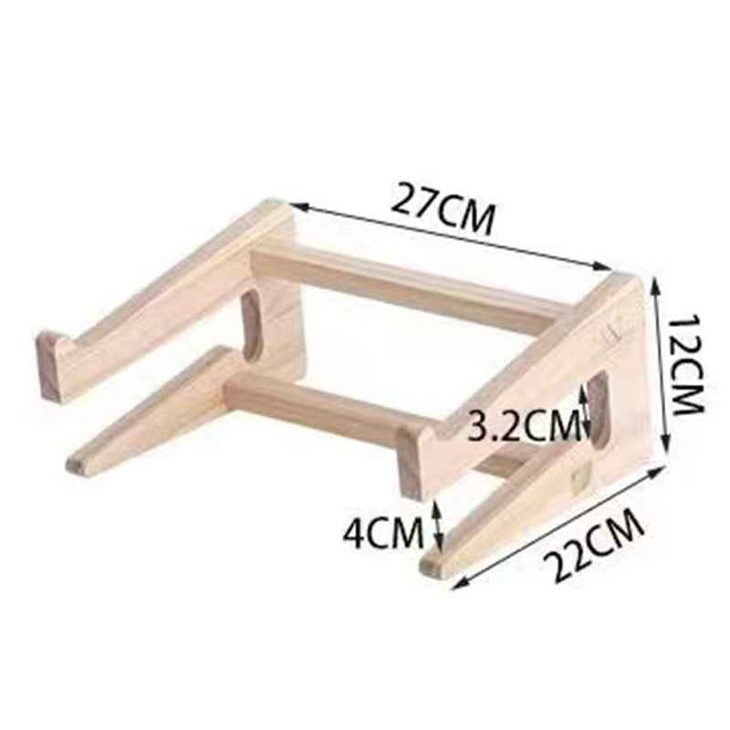 Ergonomic Laptop Stand – Wooden - in use demonstration