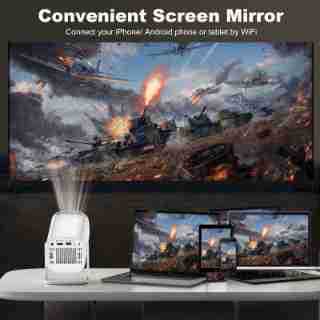 4k Hd 1080p Mini Projector – Projector Mini Household - packaging and contents