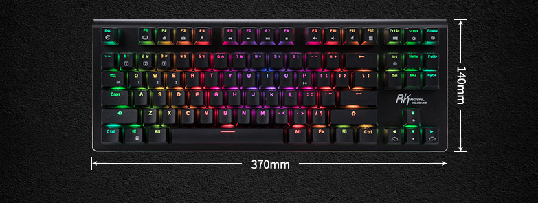 Rgb Backlit Mechanical Keyboard - packaging and contents
