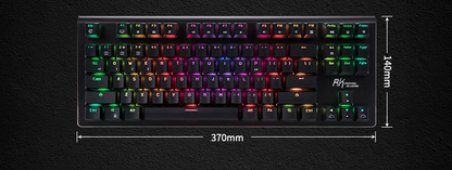 Rgb Backlit Mechanical Keyboard - packaging and contents