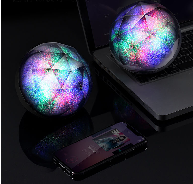Portable Portable Bluetooth Speaker – Seven-Color Bluetooth Speaker - in use demonstration