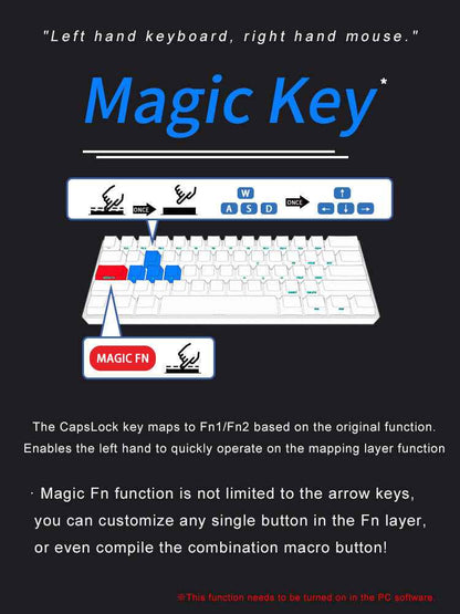 Rgb Backlit Mechanical Keyboard – Bluetooth - in use demonstration