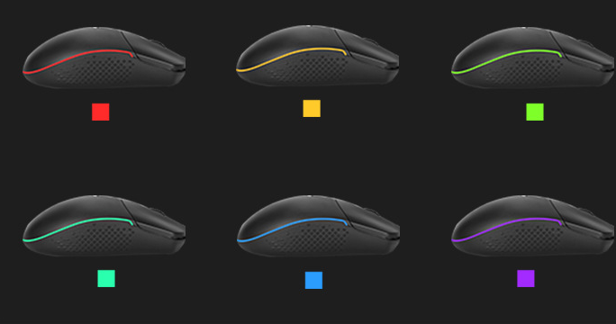 Ultra-Light Gaming Mouse - size comparison