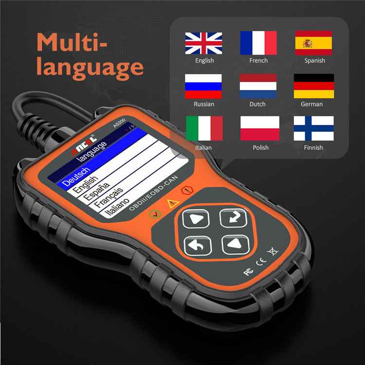 Ancel AS200 Universal OBD2 Scanner & Car Engine Diagnostic Tool