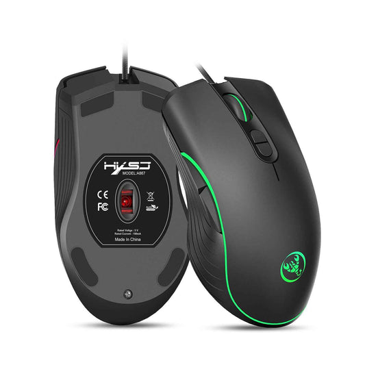 Ultra-Light Gaming Mouse – Glowing Wired - close-up detail view