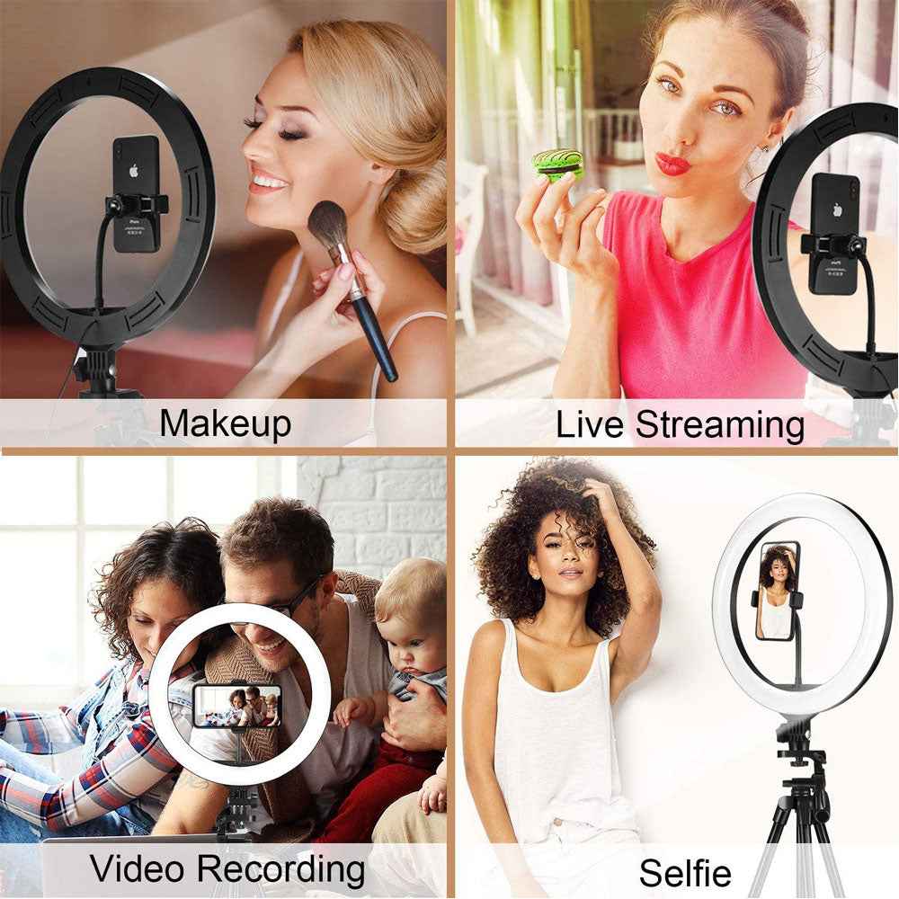 Multi-Color Ring Light – Compatible with Apple, - close-up detail view