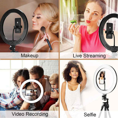 Multi-Color Ring Light – Compatible with Apple, - close-up detail view