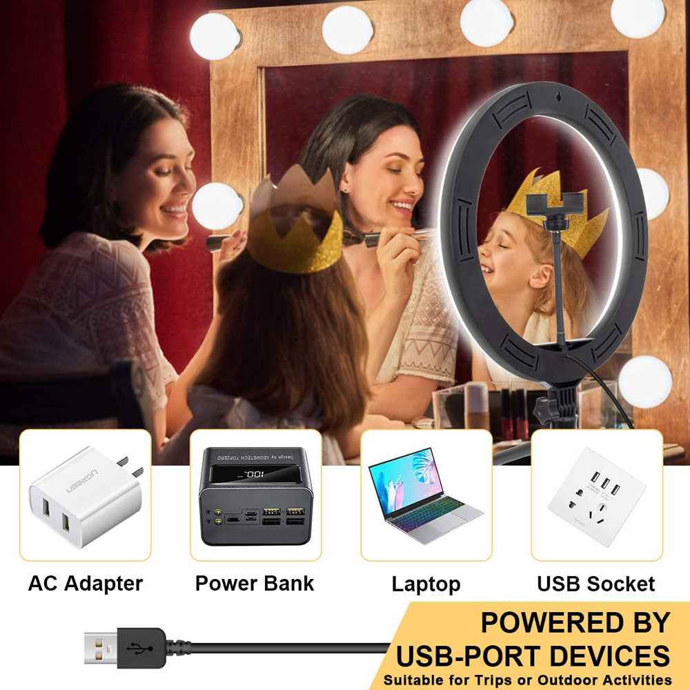 Multi-Color Ring Light – Compatible with Apple, - in use demonstration
