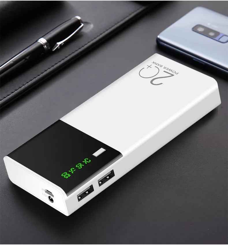 20000mah Fast Charging Portable Power Bank – 20000mah Power Bank - side angle view
