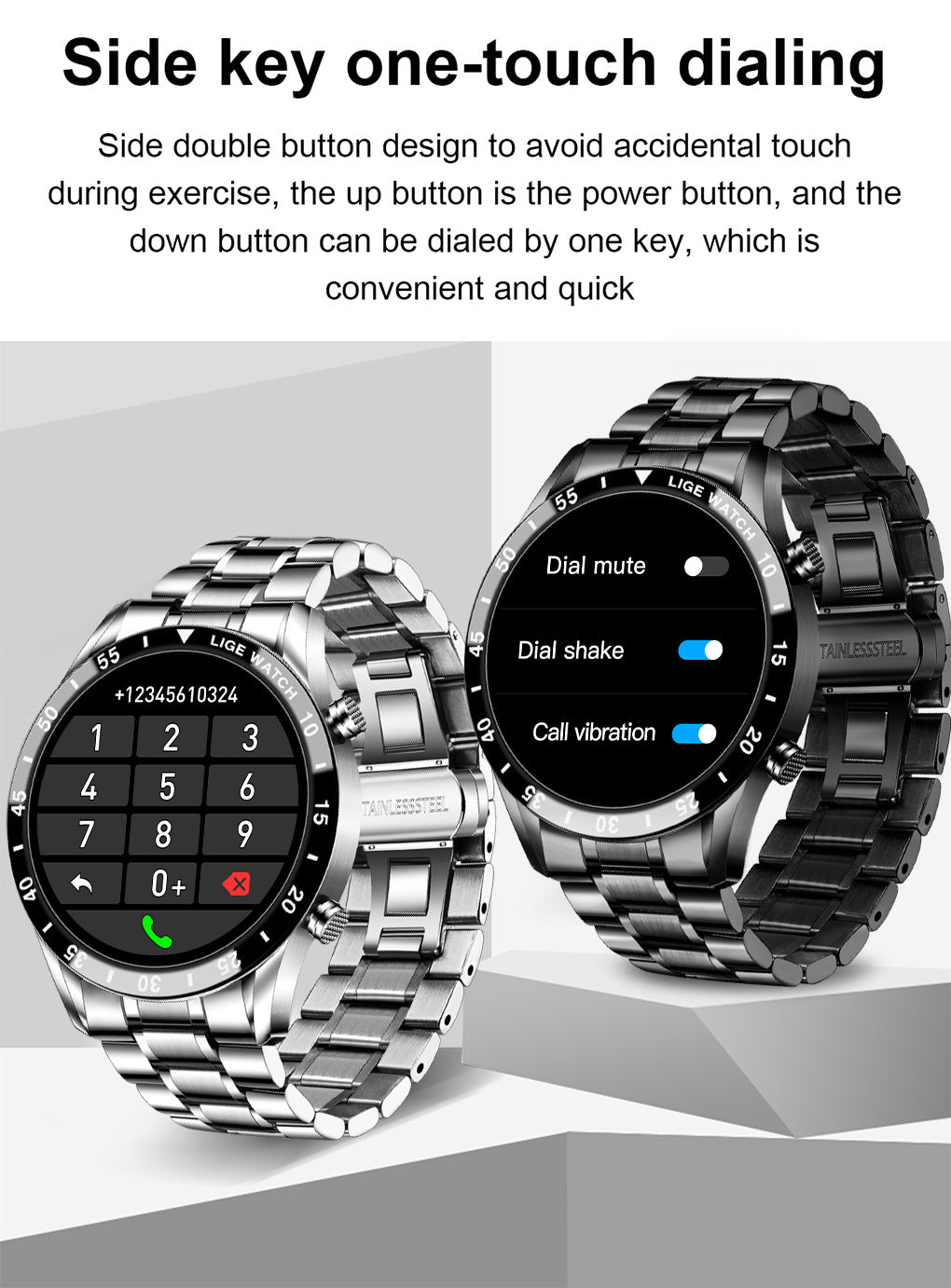 Premium Smart Watch – Waterproof Liges Upgrade - packaging and contents