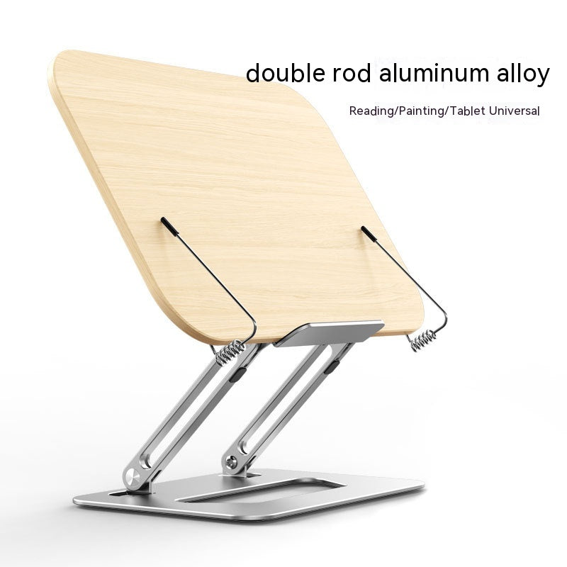 Ergonomic Laptop Stand – Wooden Reading Rack - full kit and accessories