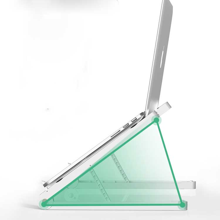 Ergonomic Laptop Stand - side angle view