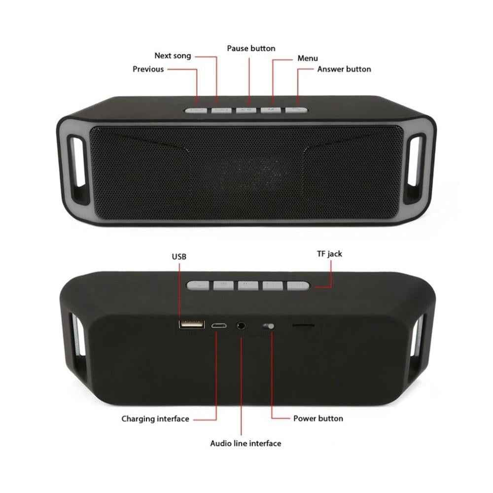 Portable Portable Bluetooth Speaker – Dual Speaker Wireless - size comparison