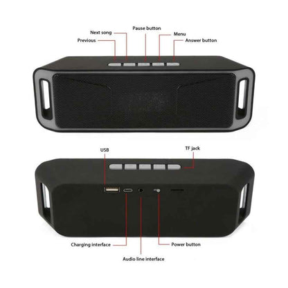 Portable Portable Bluetooth Speaker – Dual Speaker Wireless - size comparison