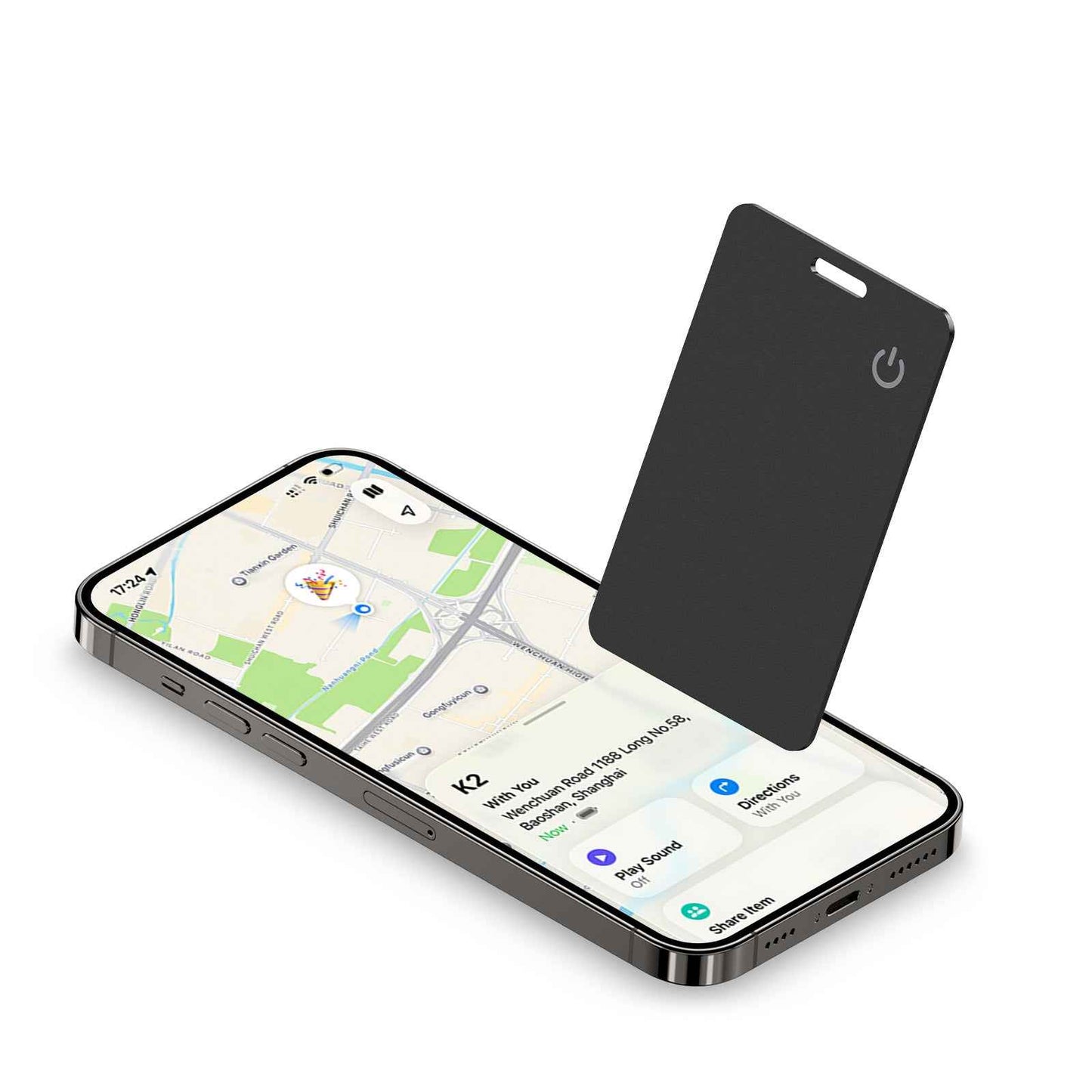 Smart Card Tracker for Find My | Ultra-Slim Anti-Lost Wallet & Key Locator | IP68 Waterproof