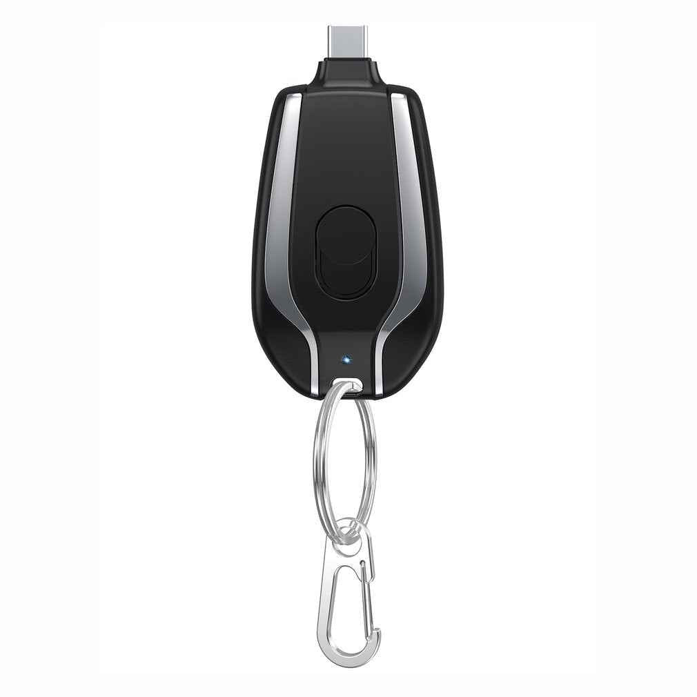 Ultra-Compact 1500mAh Type-C Keychain Power Bank
