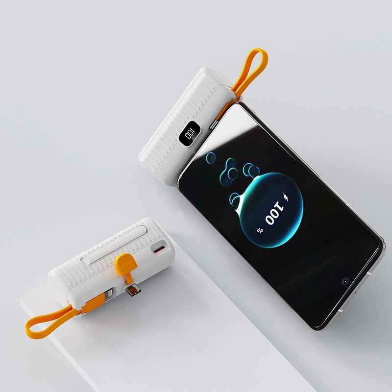 Fast Charging Portable Power Bank – Power Bank Compact - side angle view