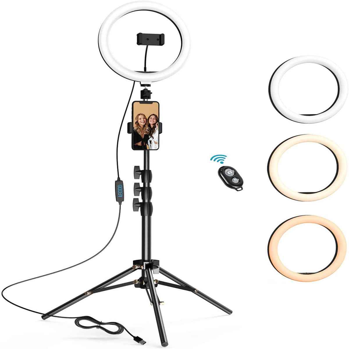 Dimmable Ring Light – Beauty - side angle view