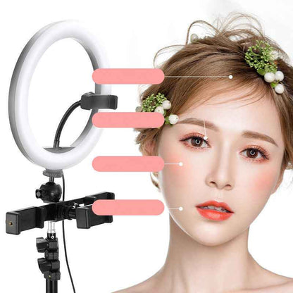 Dimmable Ring Light – Ring Selfie Beautifying - close-up detail view