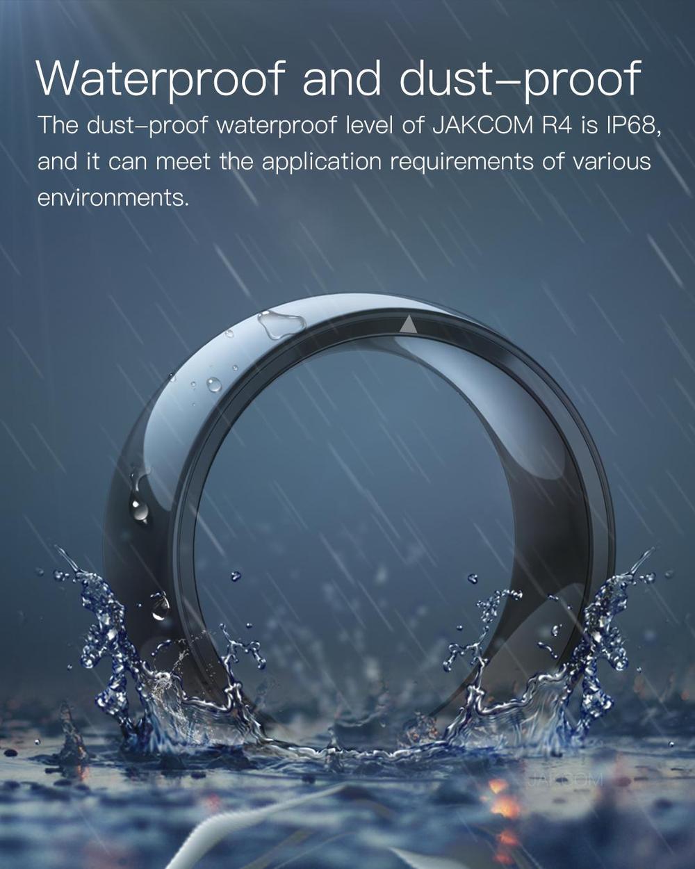 Titanium Smart Ring – Waterproof - back panel view
