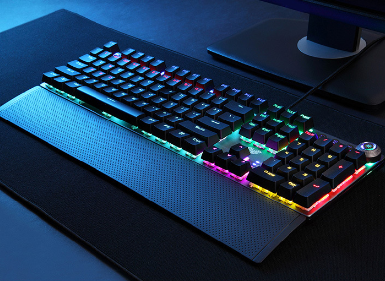 Rgb Backlit Mechanical Keyboard – F2088 - in use demonstration