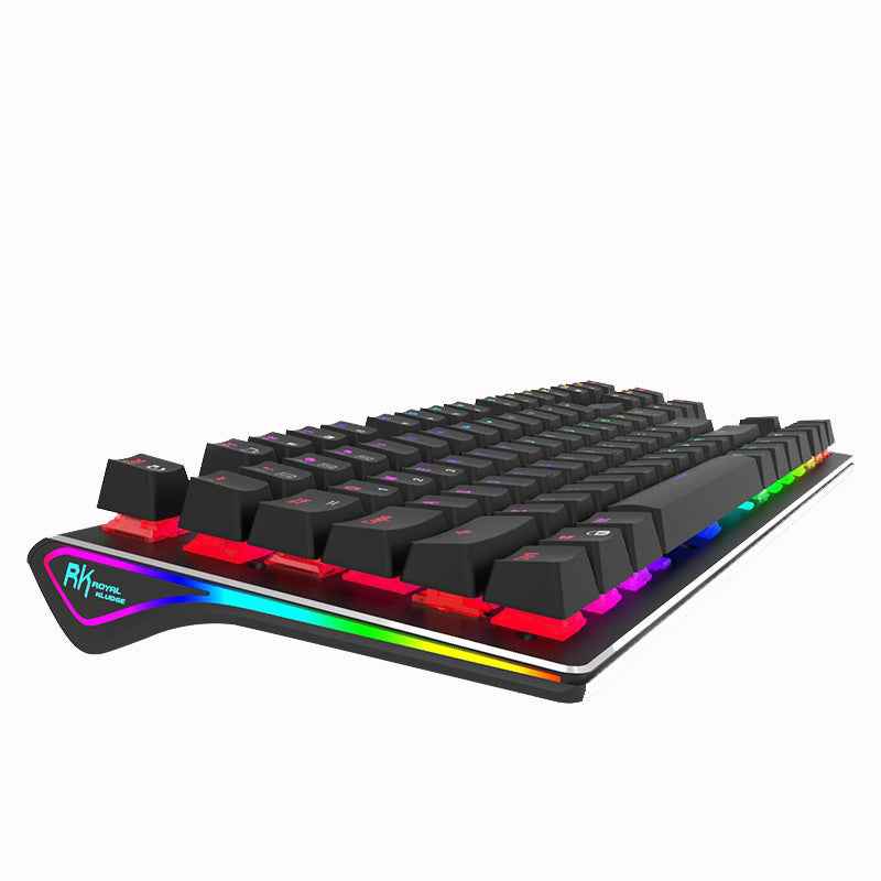 Rgb Backlit Mechanical Keyboard - side angle view