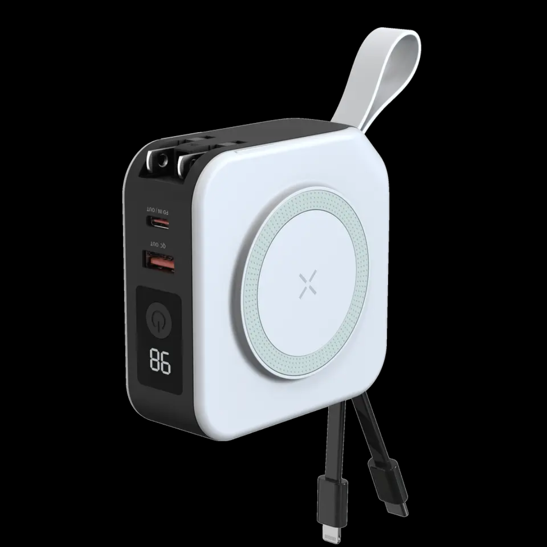 Fast Charging Portable Power Bank – Power Bank - side angle view