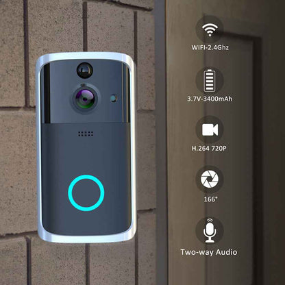 Smart WiFi Video Doorbell Camera with Motion Detection & 2-Way Audio