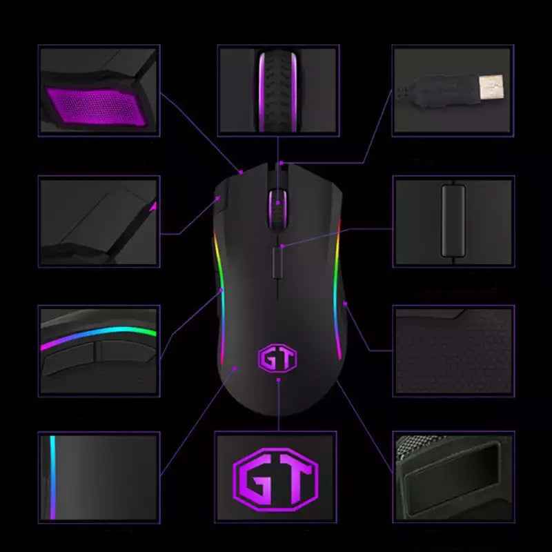 Ultra-Light Gaming Mouse – Wired - side angle view