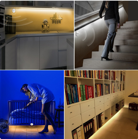 Smart App Control Led Strip Lights – Intelligent Sensor Light - side angle view