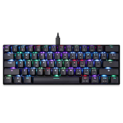 Rgb Backlit Mechanical Keyboard - back panel view