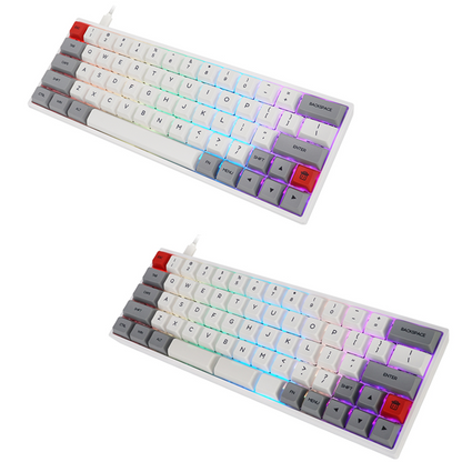 Rgb Backlit Mechanical Keyboard - side angle view