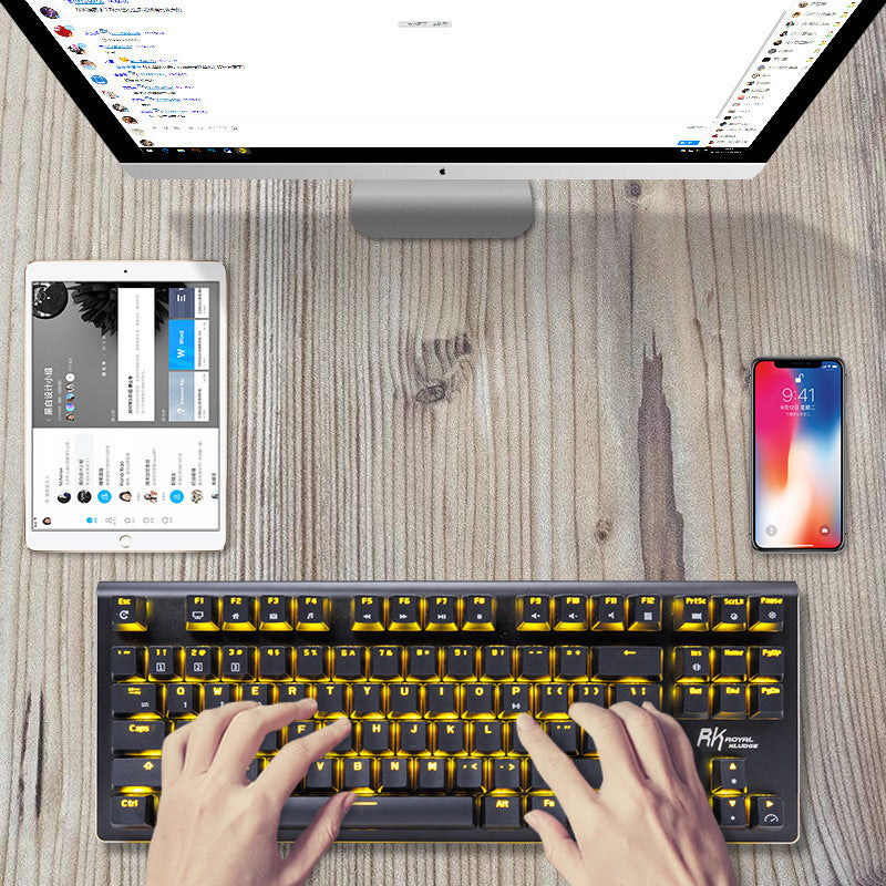 Rgb Backlit Mechanical Keyboard - back panel view
