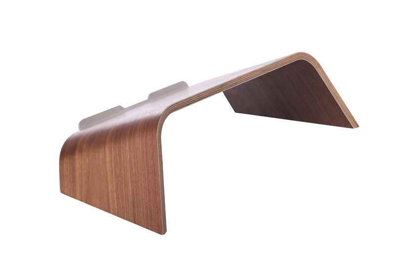 Ergonomic Laptop Stand – Wooden Laptop Tilt - side angle view