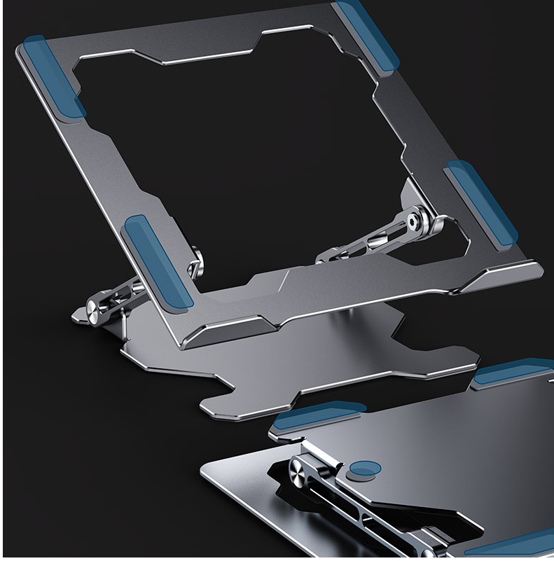 Ergonomic Laptop Stand – Adjustable Portable Computer - side angle view