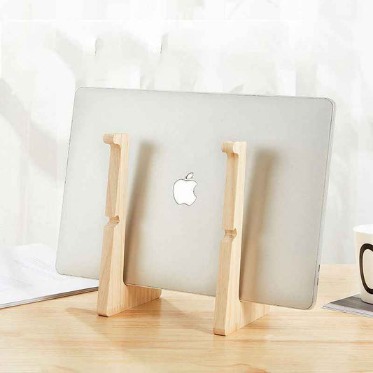 Ergonomic Laptop Stand – Wooden - Laptop Stand product overview