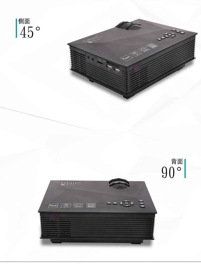 Hd 1080p Mini Projector – Mini Portable Mobile - in use demonstration