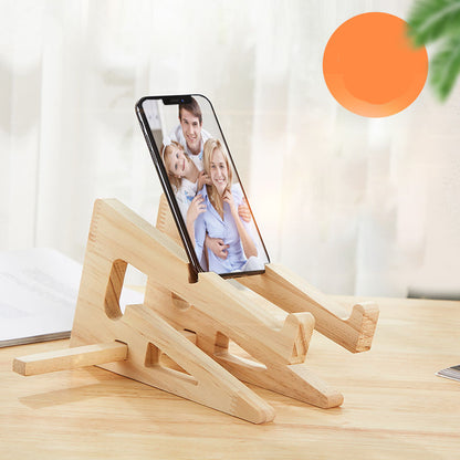 Ergonomic Laptop Stand – Wooden - lifestyle usage shot