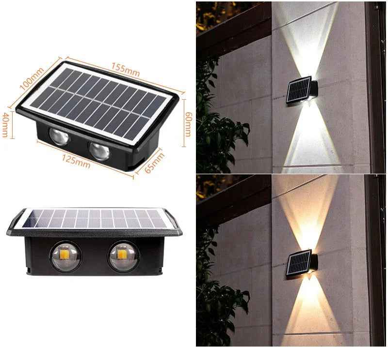 Ultra-Bright Waterproof Solar Wall Lights - GadgetsMerch Hub