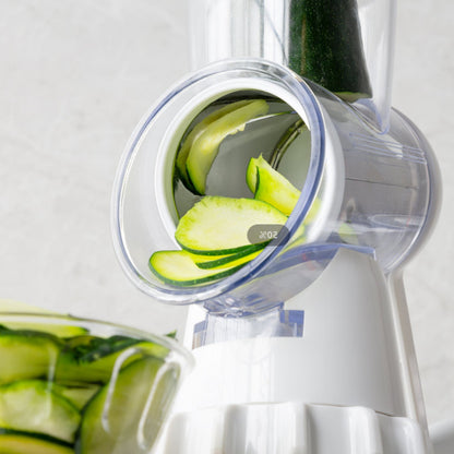 Quick-Prep 3-in-1 Rotary Vegetable Slicer & Grater