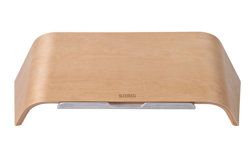 Ergonomic Laptop Stand – Wooden Laptop Tilt - back panel view