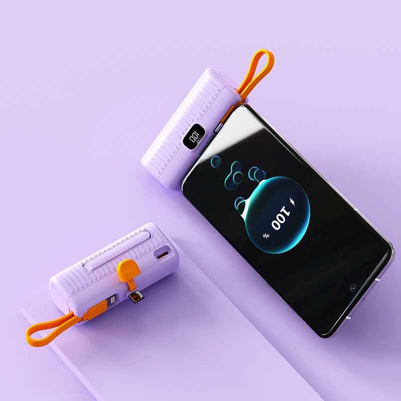 Fast Charging Portable Power Bank – Power Bank Compact - close-up detail view