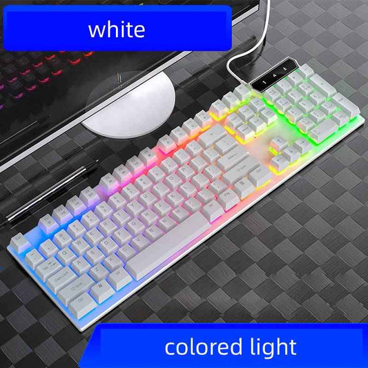 Rgb Backlit Mechanical Keyboard – Mechanical Feel Keyboard - close-up detail view