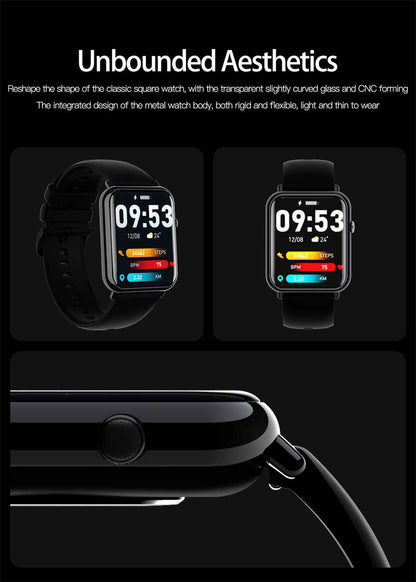 Hd Display Smart Watch – Premium Waterproof - packaging and contents