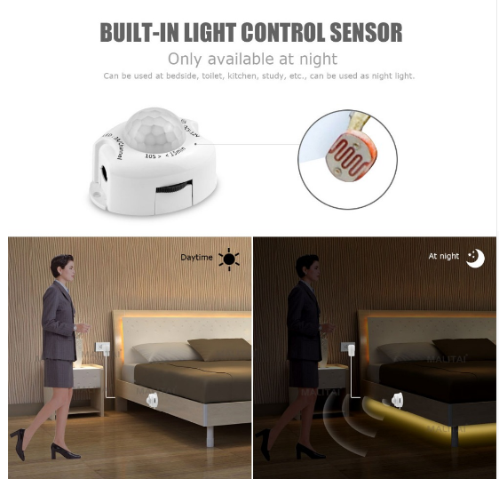 Smart App Control Led Strip Lights – Intelligent Sensor Light - close-up detail view